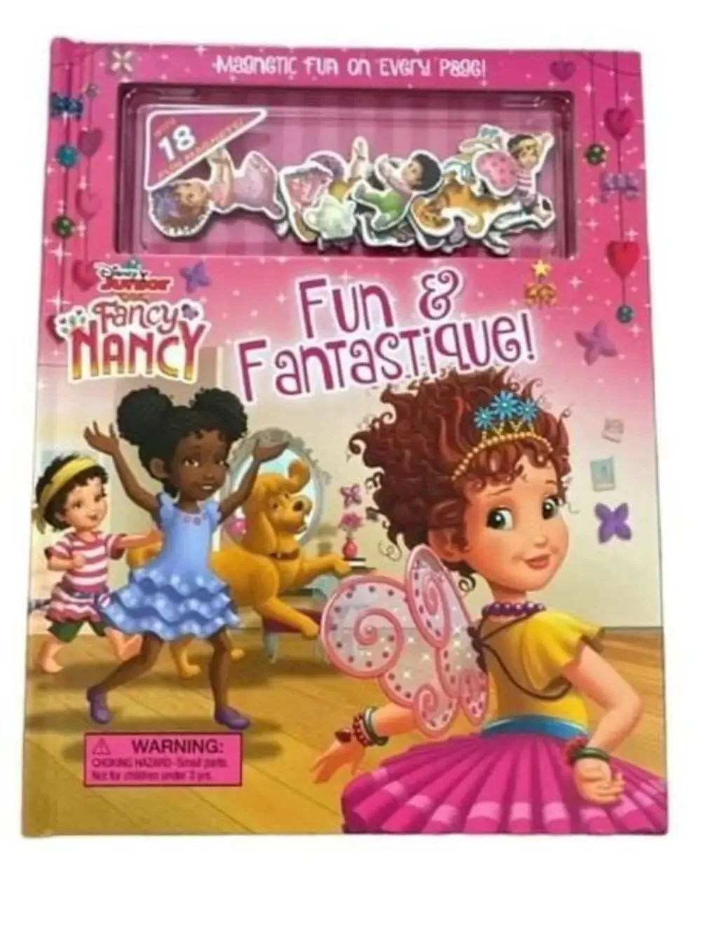 Disney Junior Fancy Nancy Fun & Fantastique! Magnetic Fun Hardcover Book with 18